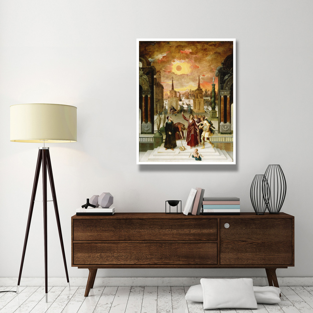 Dionysius the Areopagite Converting the Pagan Philosophers-Paper Art-38&quotx50"