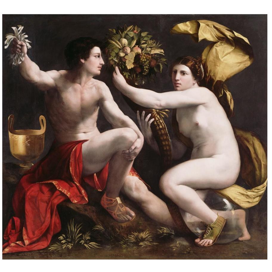Allegory of Fortune-Paper Art-18&quotx17"