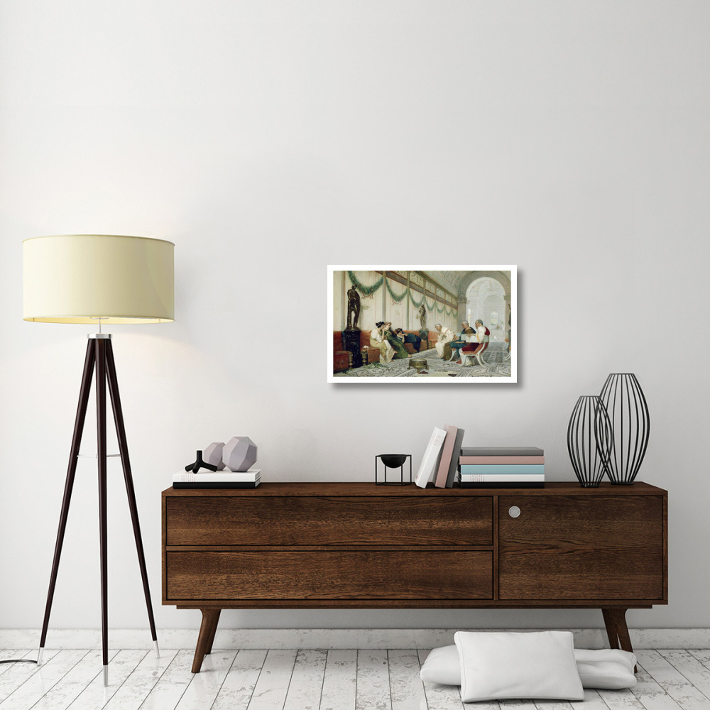 Interior of Roman Building with Figures-Paper Art-32&quotx20"