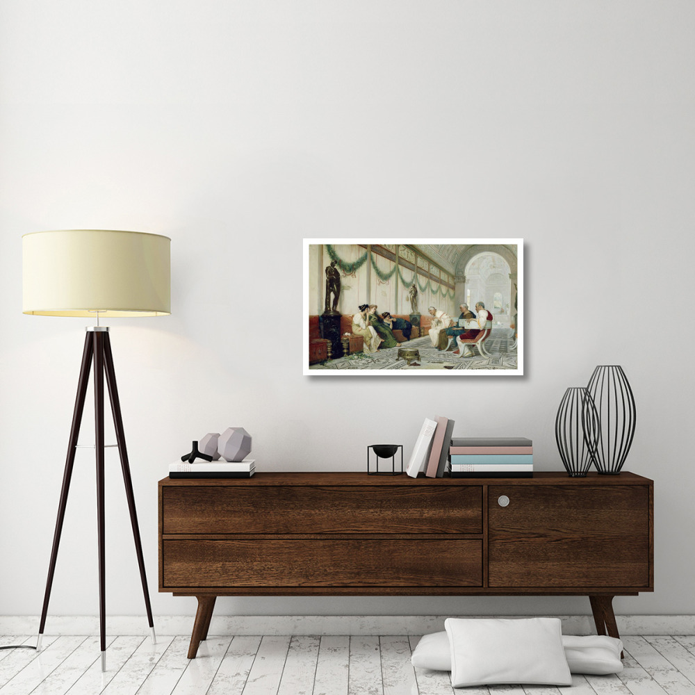 Interior of Roman Building with Figures-Paper Art-38&quotx24"