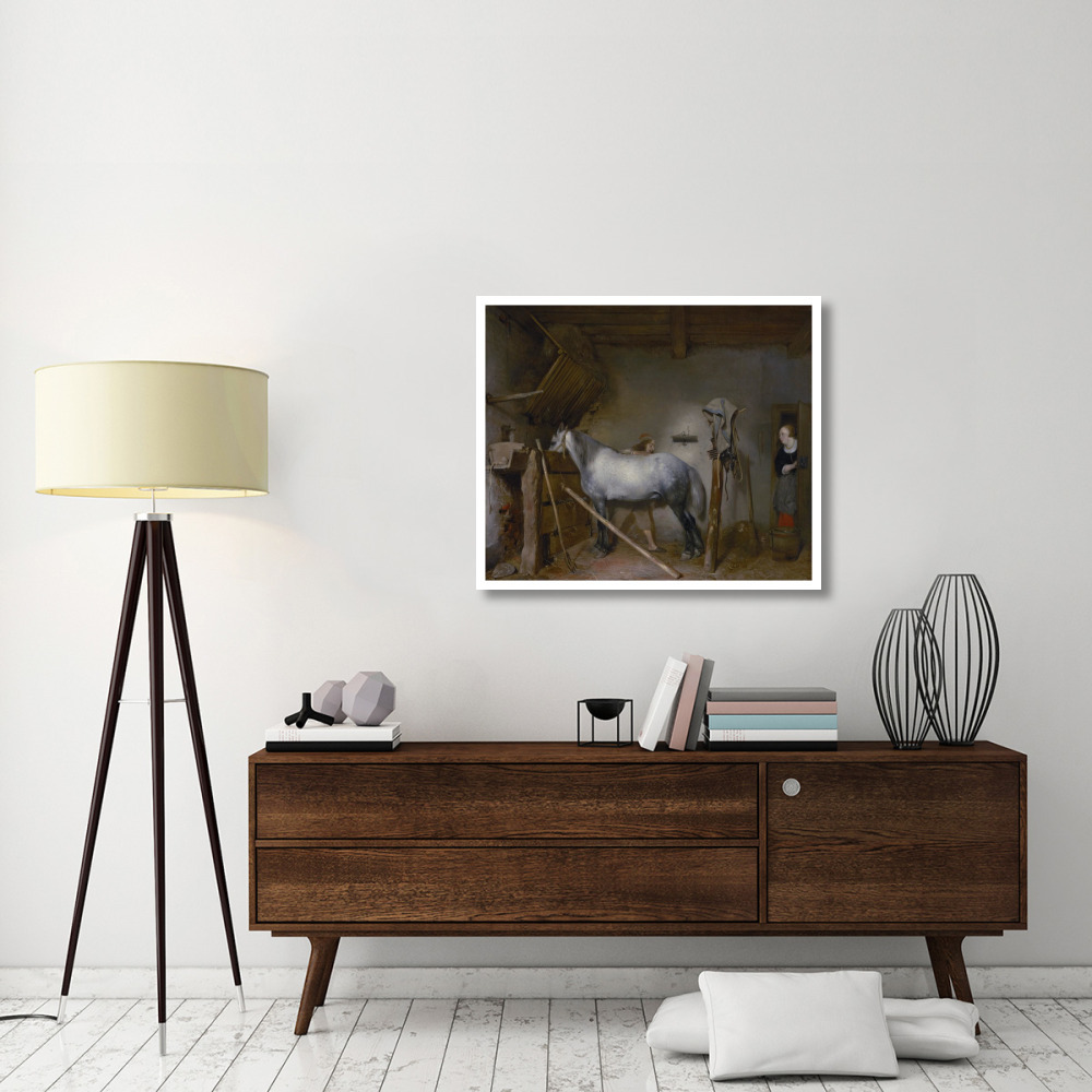 Horse Stable-Paper Art-38&quotx32"