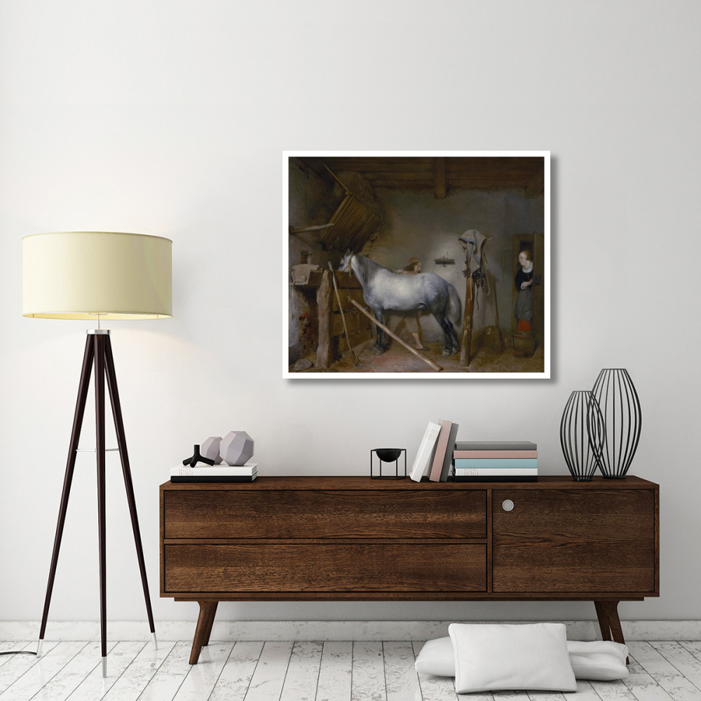 Horse Stable-Paper Art-46&quotx39"