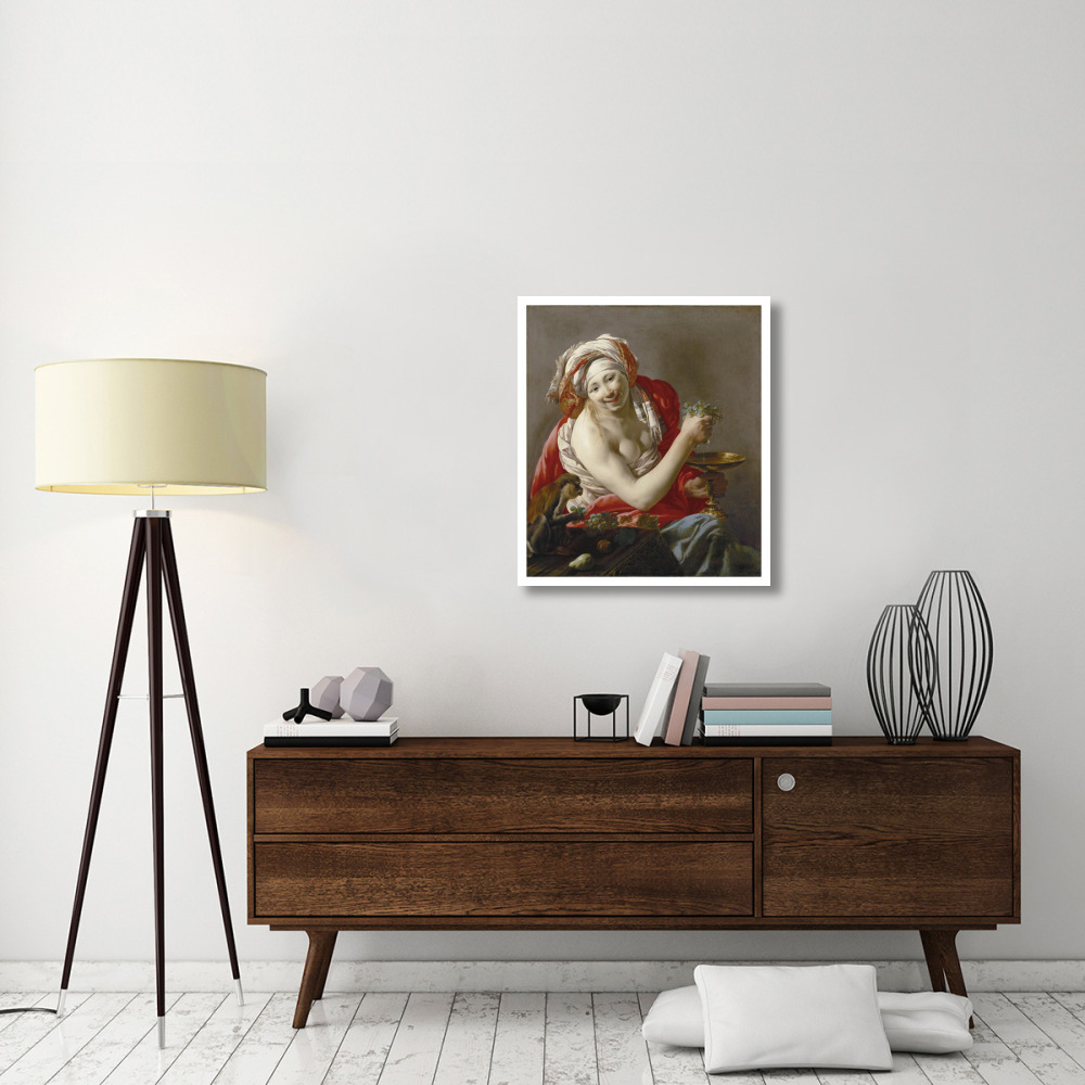 Bacchante with an Ape-Paper Art-28&quotx32"