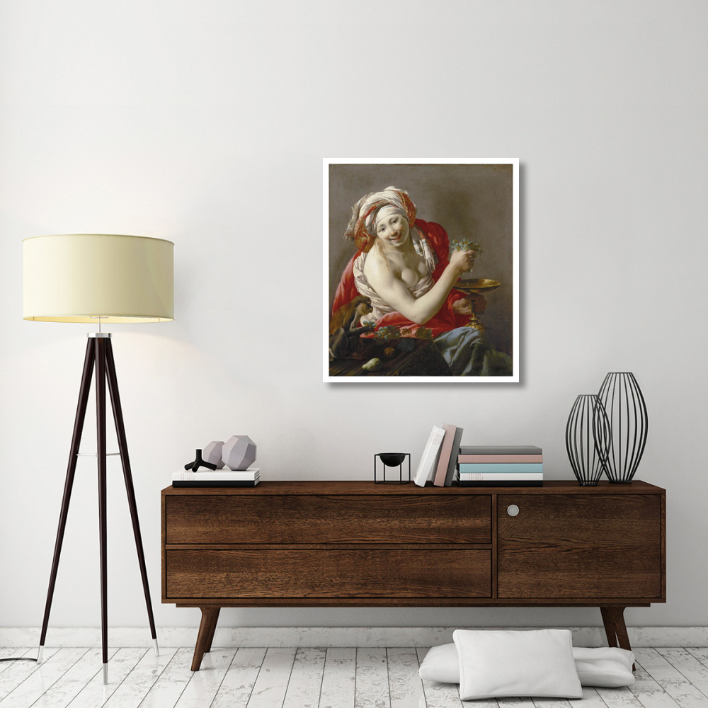 Bacchante with an Ape-Paper Art-33&quotx38"