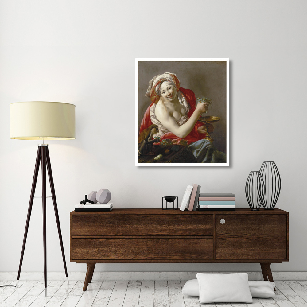 Bacchante with an Ape-Paper Art-37&quotx42"