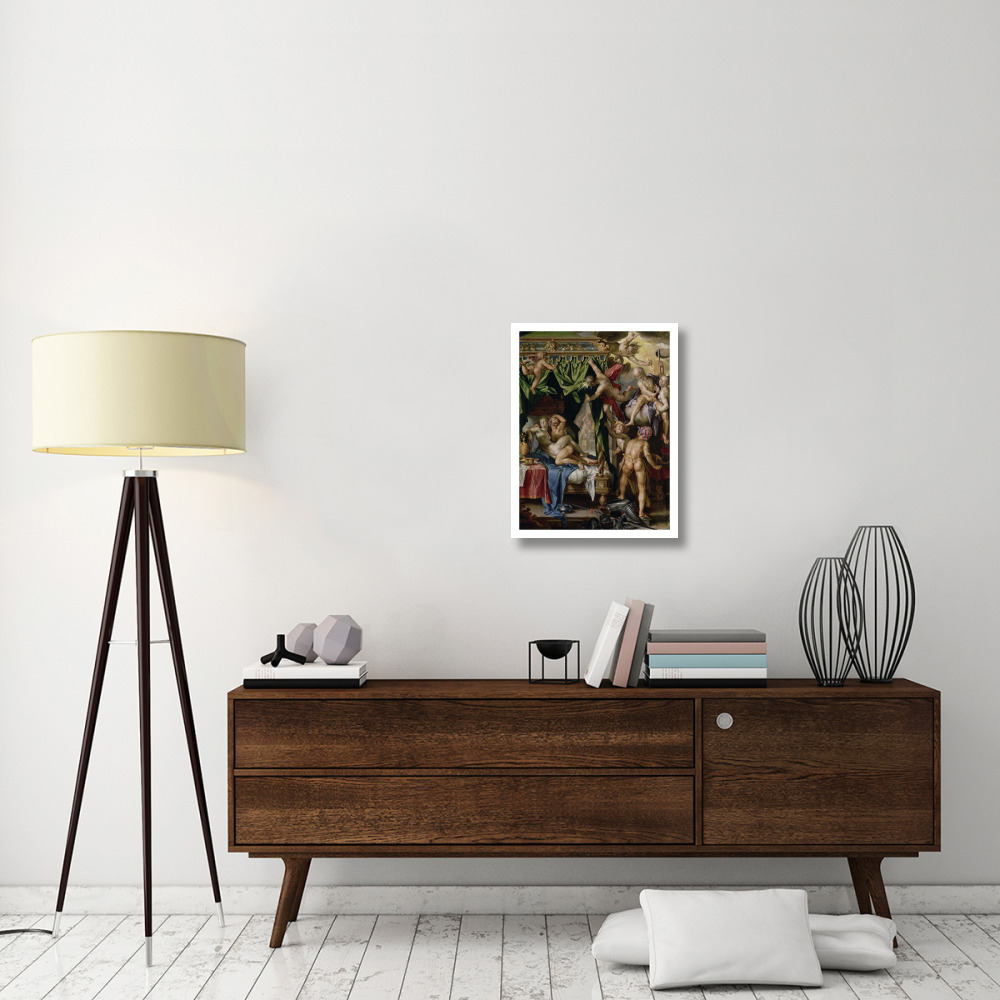 Mars and Venus Surprised by Vulcan-Paper Art-20&quotx26"