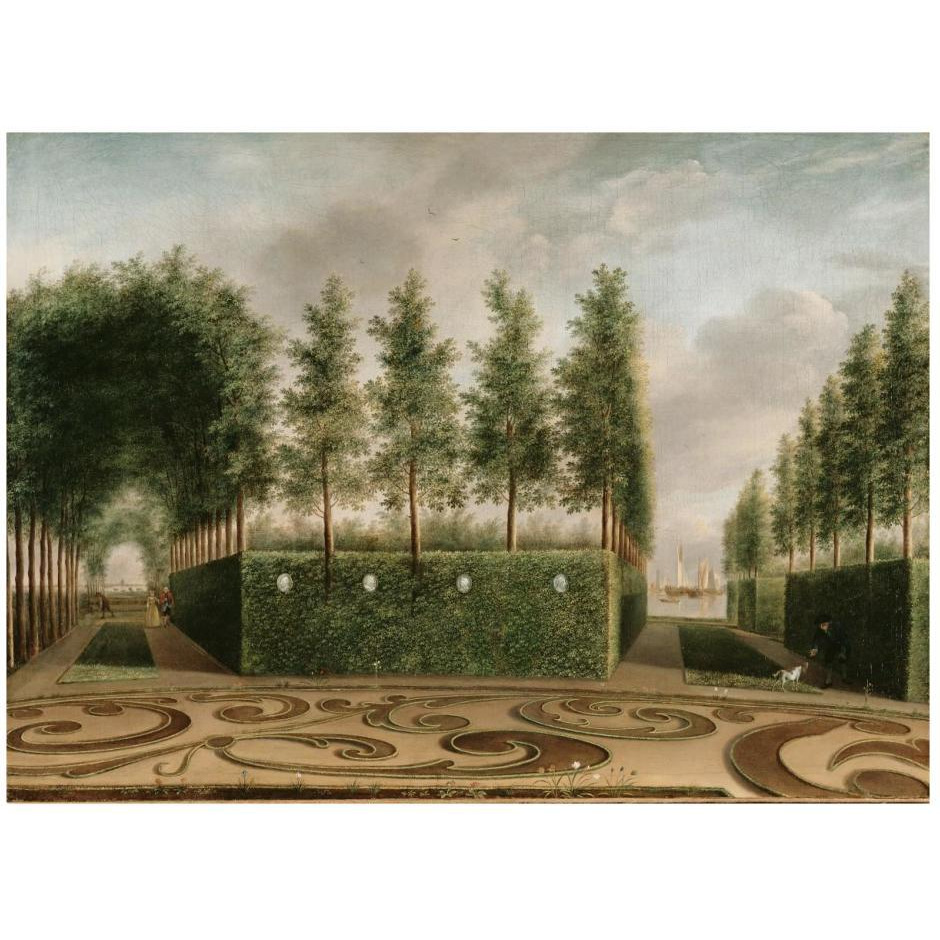 A Formal Garden-Paper Art-26&quotx20"