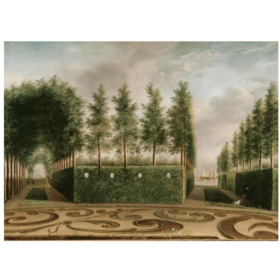 A Formal Garden-Paper Art-34&quotx26"