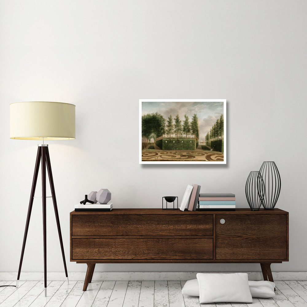 A Formal Garden-Paper Art-34&quotx26"