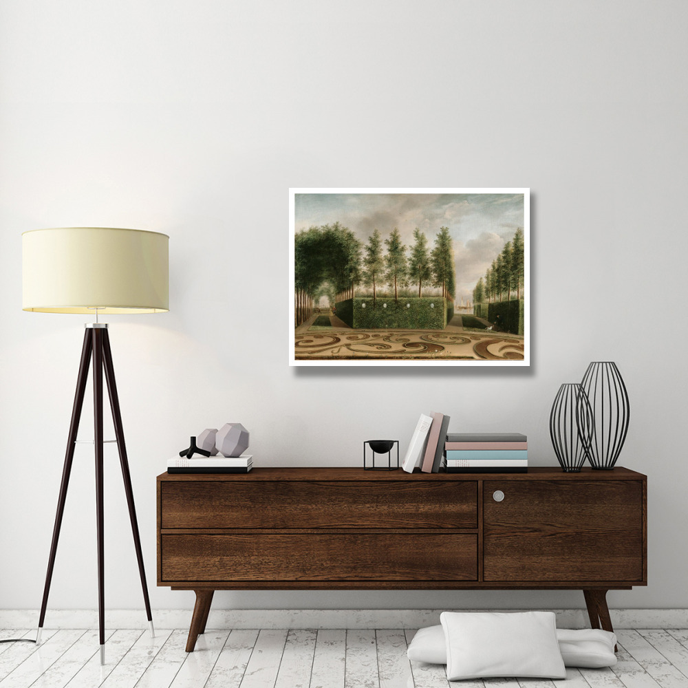 A Formal Garden-Paper Art-42&quotx32"