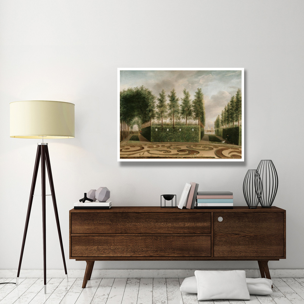 A Formal Garden-Paper Art-50&quotx38"