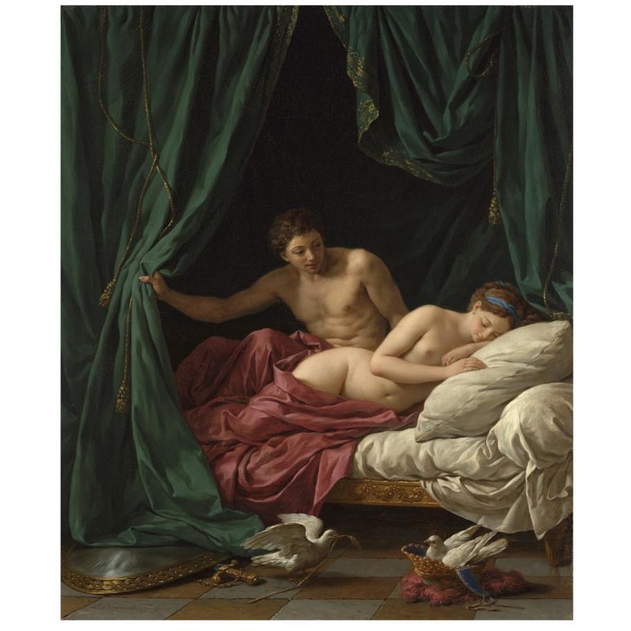 Mars and Venus, Allegory of Peace (Mars et Venus, allegorie sur la Paix)-Paper Art-15&quotx18"