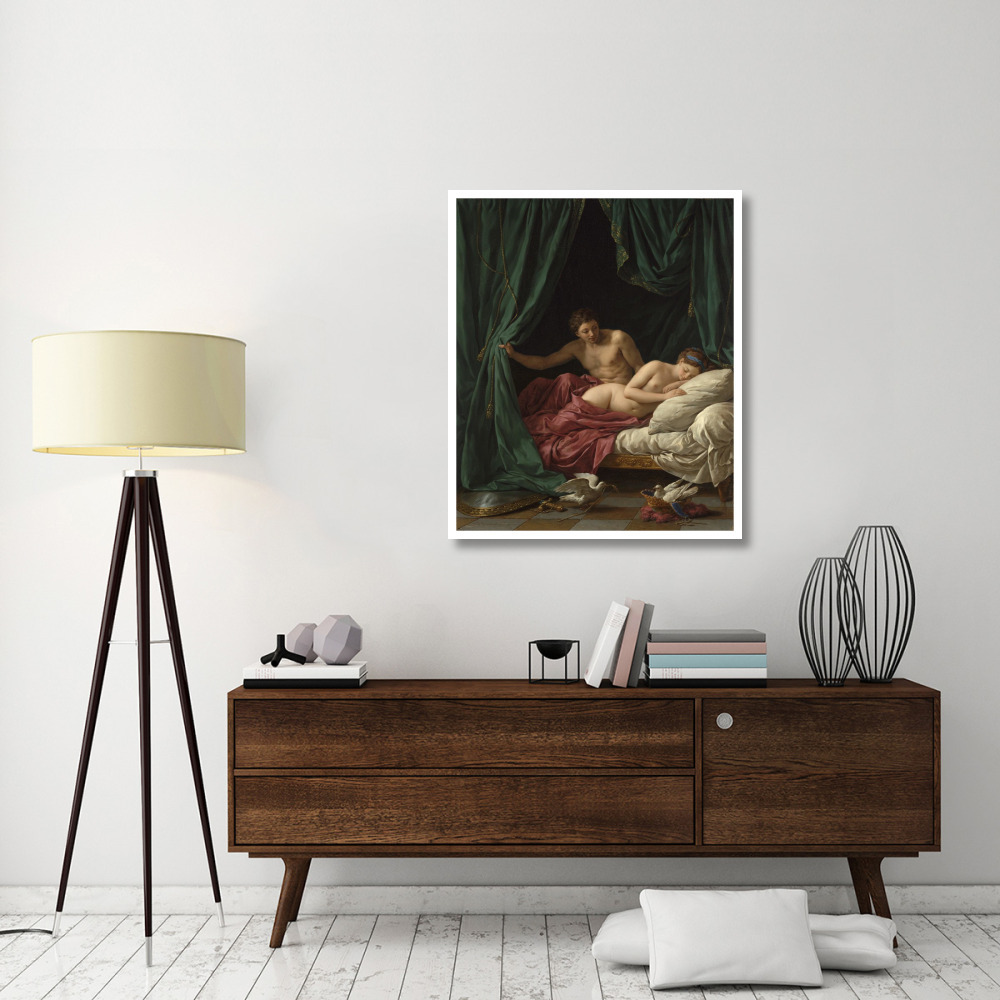 Mars and Venus, Allegory of Peace (Mars et Venus, allegorie sur la Paix)-Paper Art-35&quotx42"