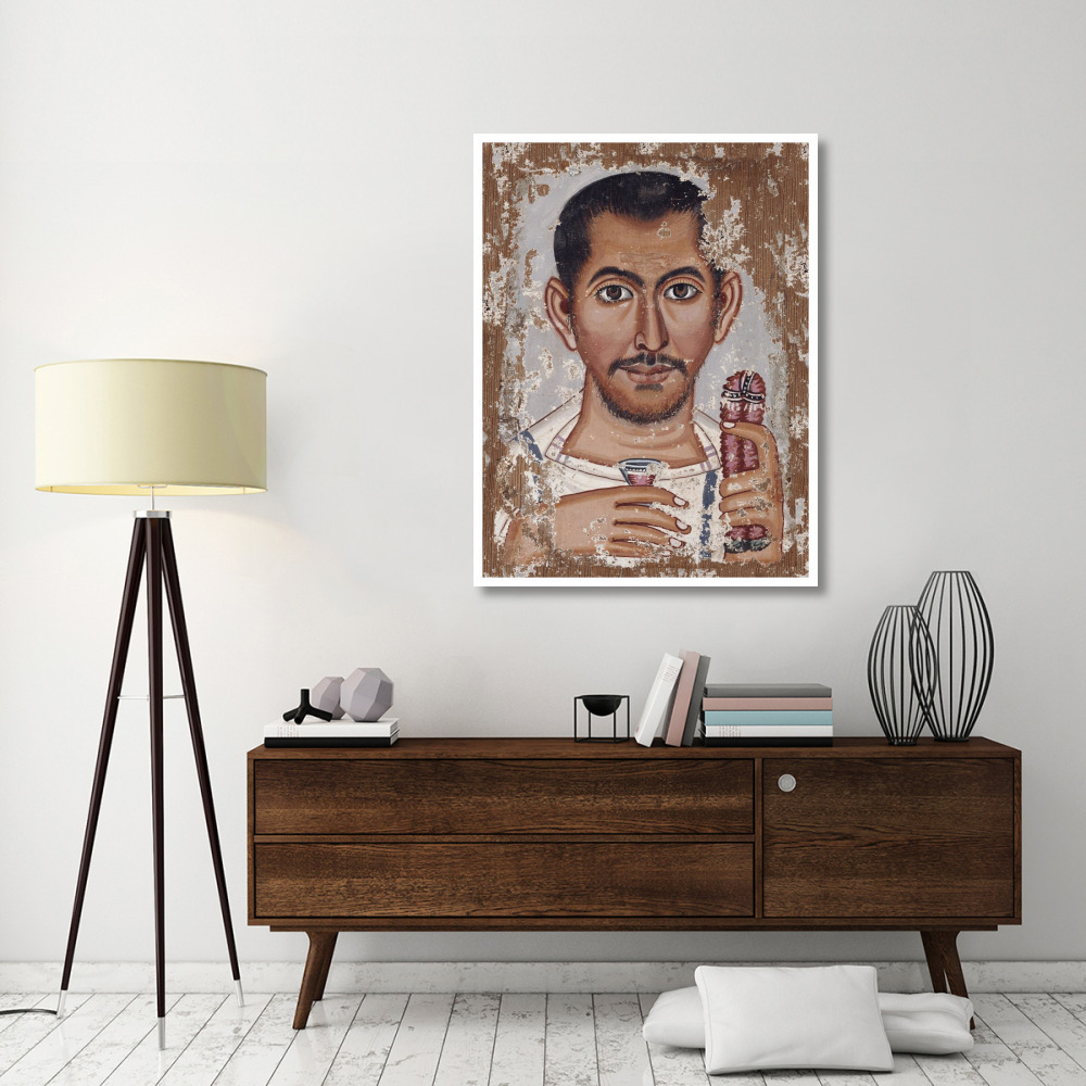 Mummy Portrait of a Bearded Man-Paper Art-38&quotx50"