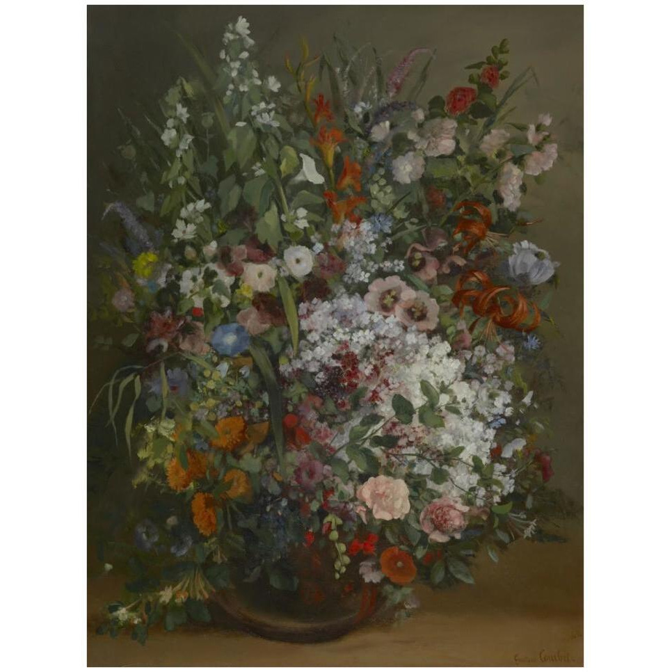 Bouquet of Flowers in a Vase-Paper Art-32&quotx42"