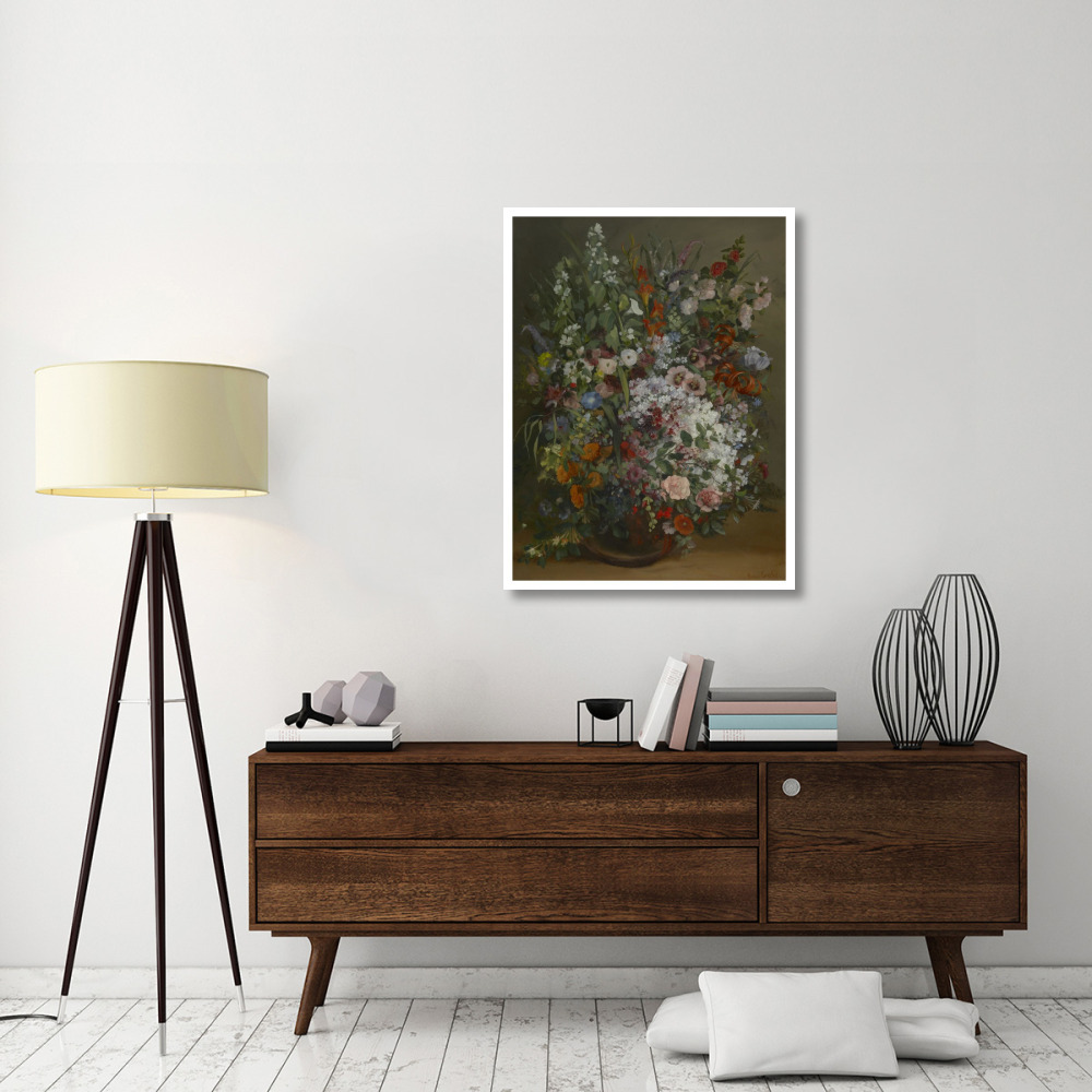 Bouquet of Flowers in a Vase-Paper Art-32&quotx42"