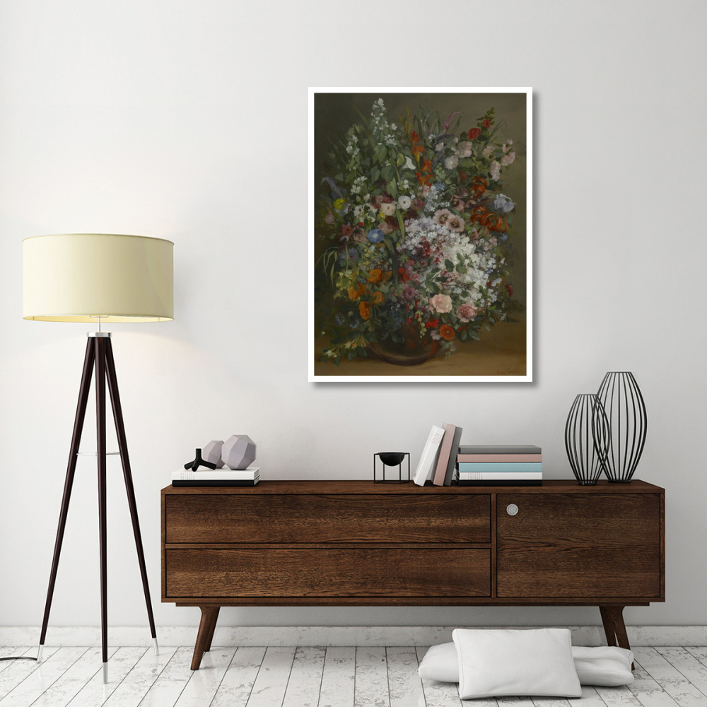 Bouquet of Flowers in a Vase-Paper Art-38&quotx50"