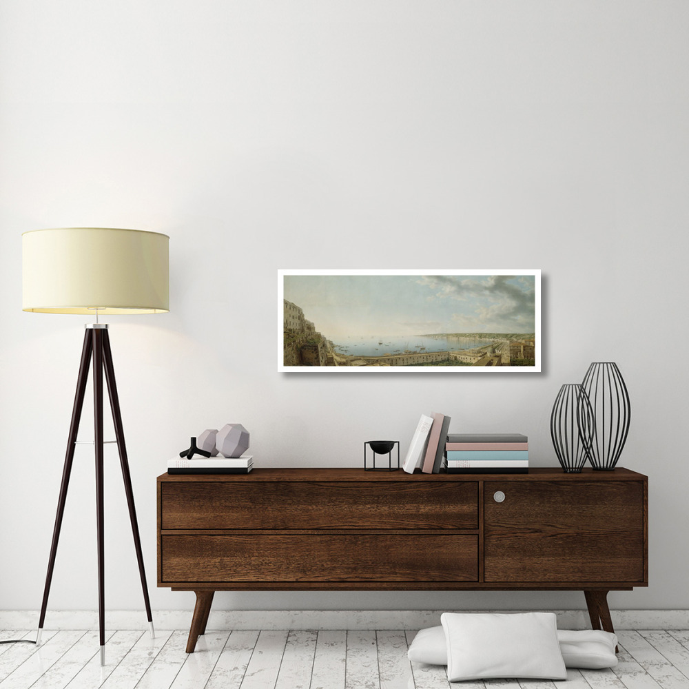A View of the Bay of Naples, Looking Southwest from the Pizzofalcone towards Capo di Posilippo-Paper Art-46&quotx18"