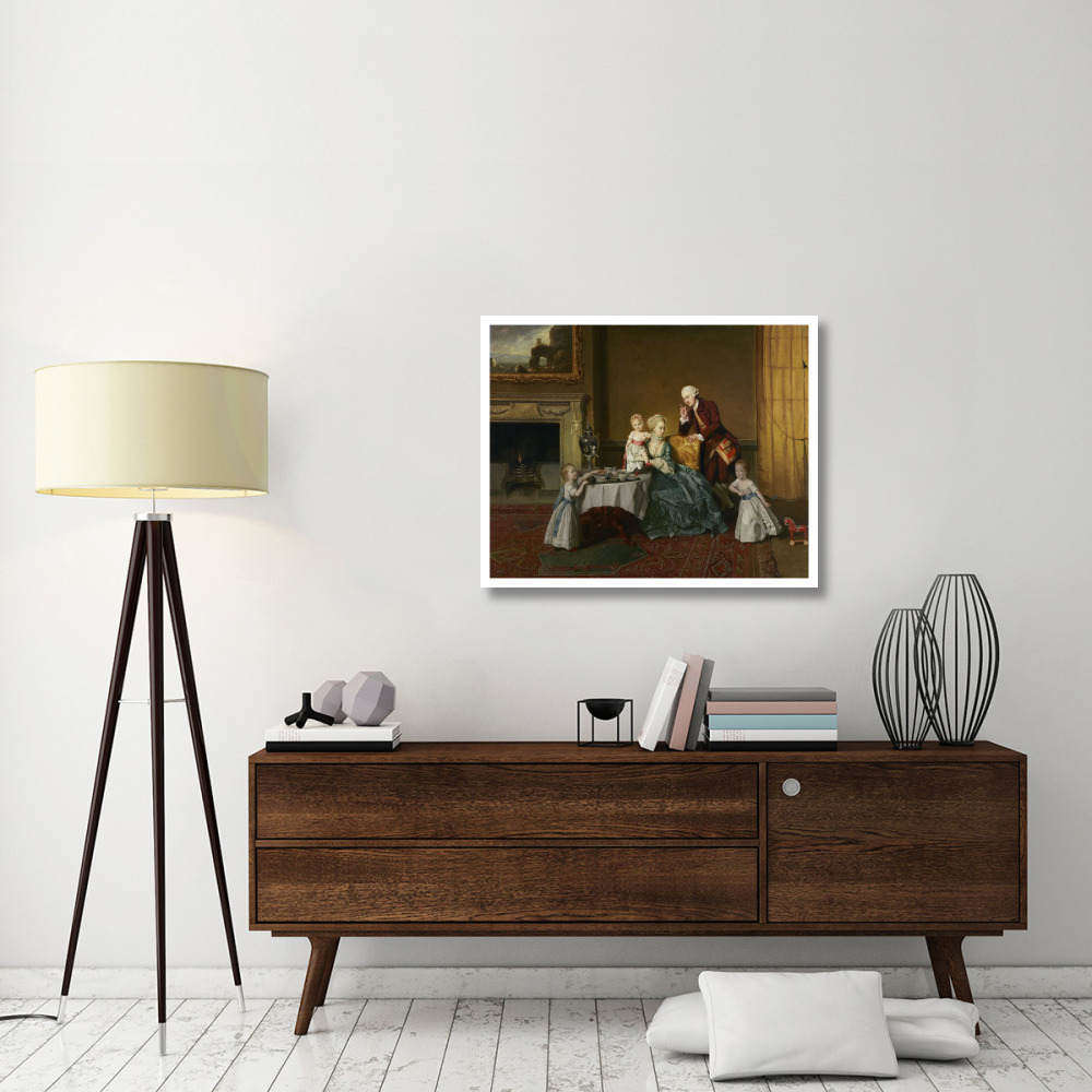 John, Fourteenth Lord Willoughby de Broke, and his Family-Paper Art-37&quotx30"