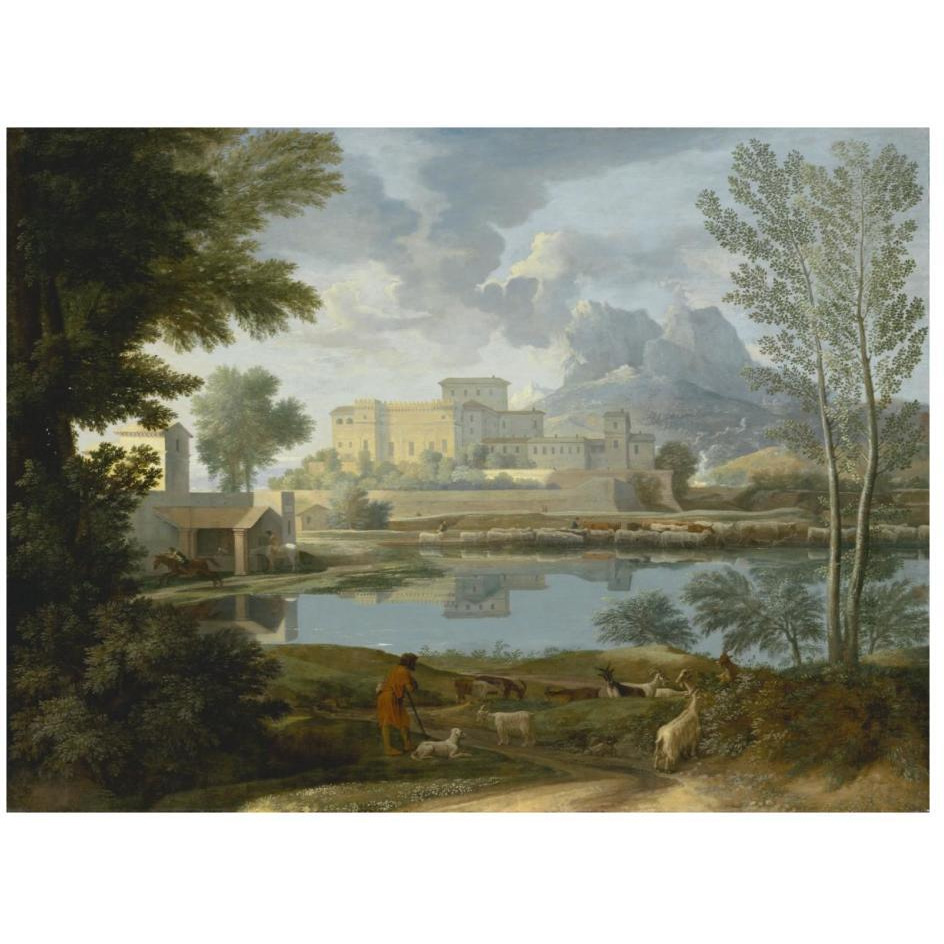 Landscape with a Calm (Un Temps calme et serein)-Paper Art-26&quotx20"