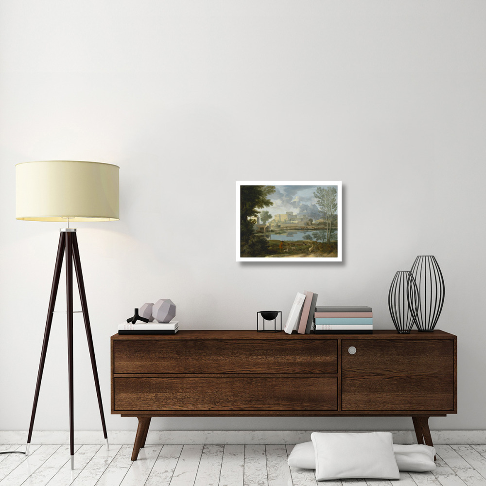 Landscape with a Calm (Un Temps calme et serein)-Paper Art-26&quotx20"