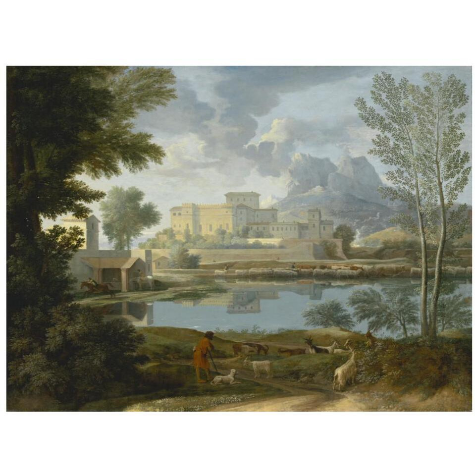 Landscape with a Calm (Un Temps calme et serein)-Paper Art-34&quotx26"