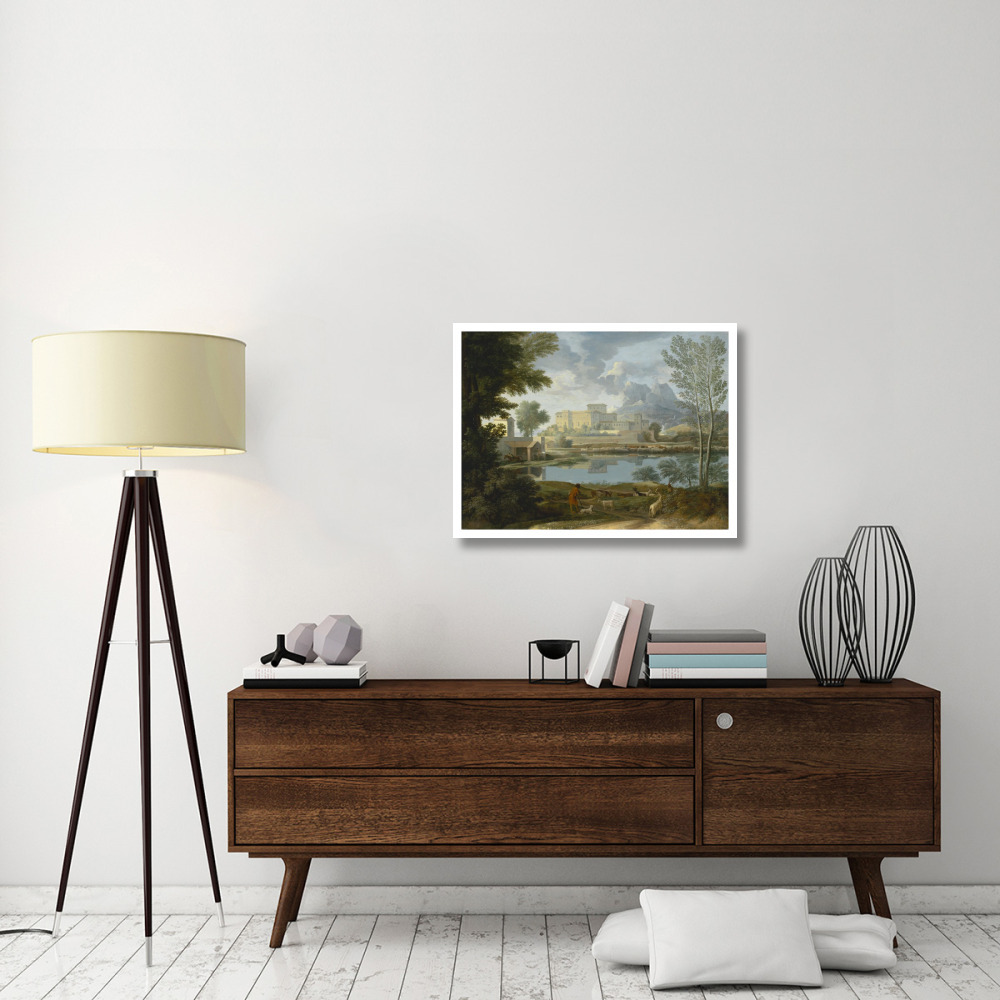 Landscape with a Calm (Un Temps calme et serein)-Paper Art-34&quotx26"