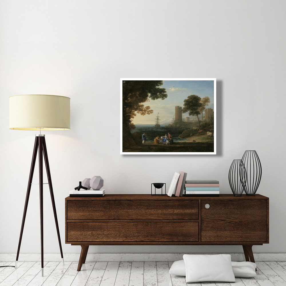 Coast View with the Abduction of Europa-Paper Art-42&quotx32"