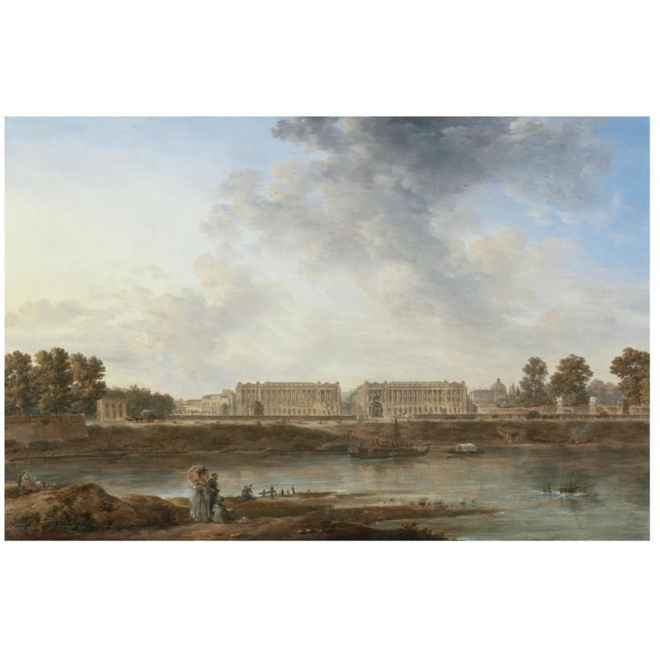 A View of Place Louis XV-Paper Art-26&quotx18"