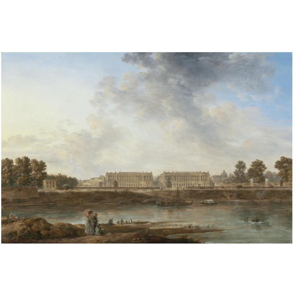A View of Place Louis XV-Paper Art-50&quotx34"