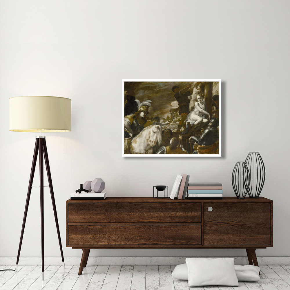 Clorinda Rescuing Sofronia and Olindo-Paper Art-42&quotx32"