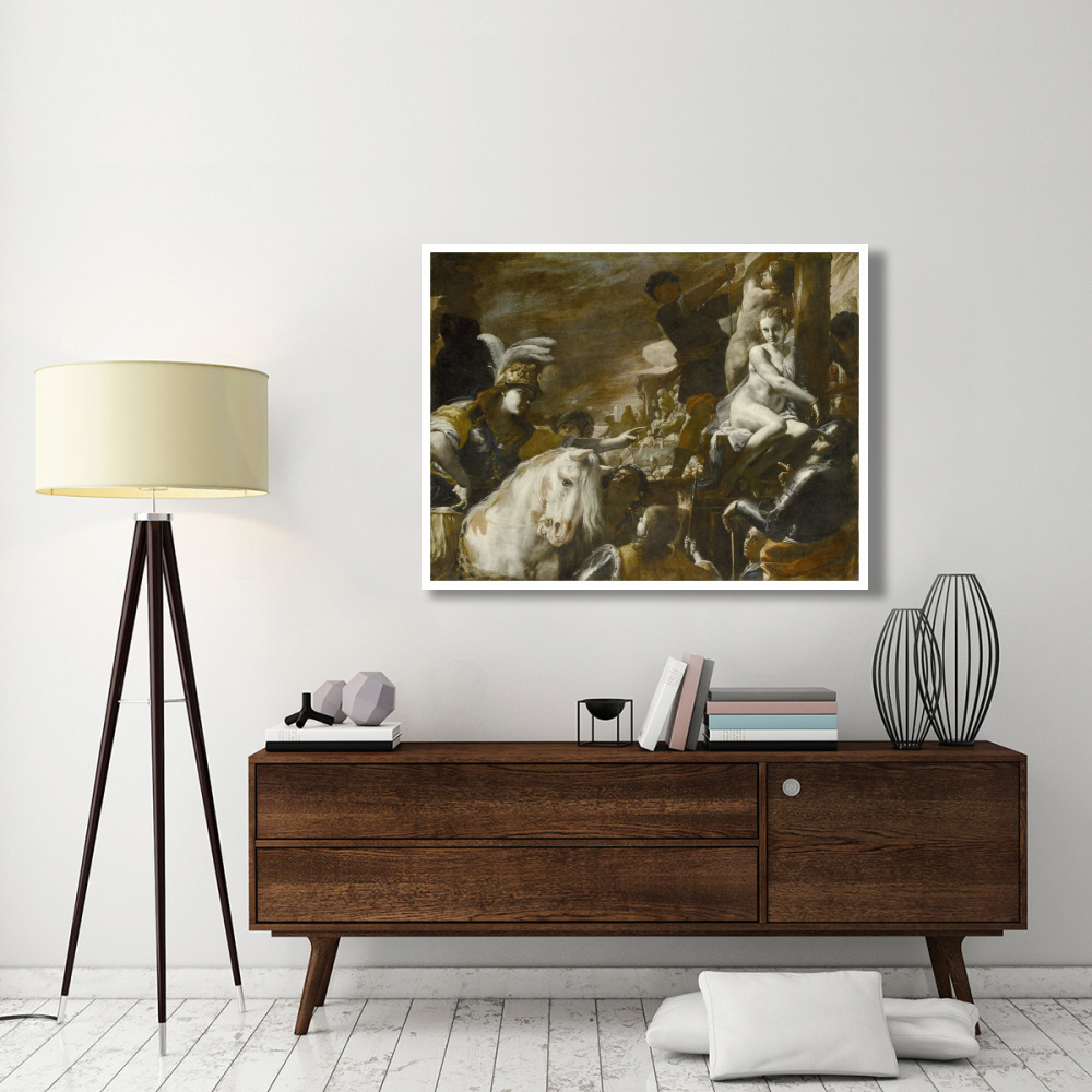 Clorinda Rescuing Sofronia and Olindo-Paper Art-50&quotx38"