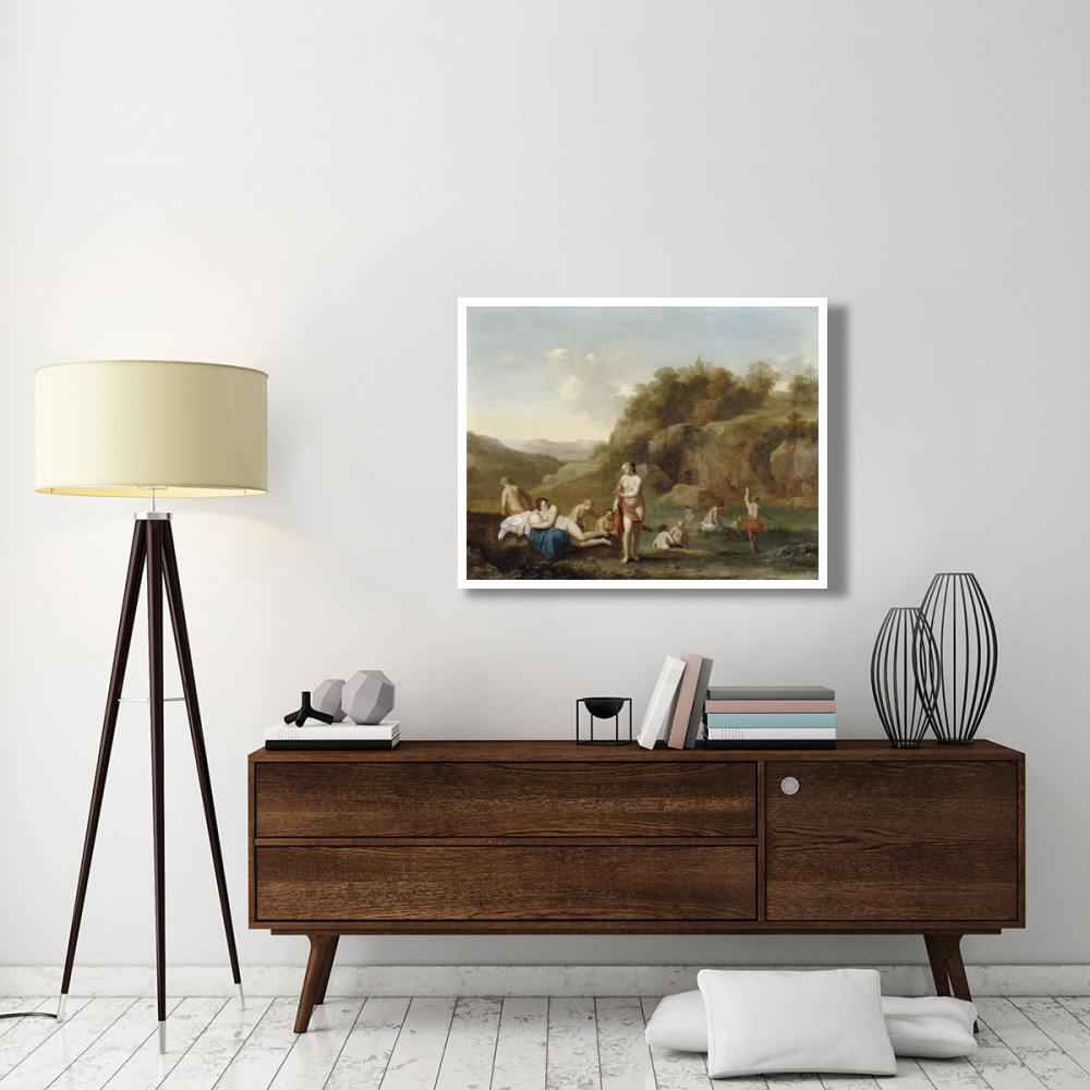 Landscape with Bathing Nudes-Paper Art-42&quotx32"