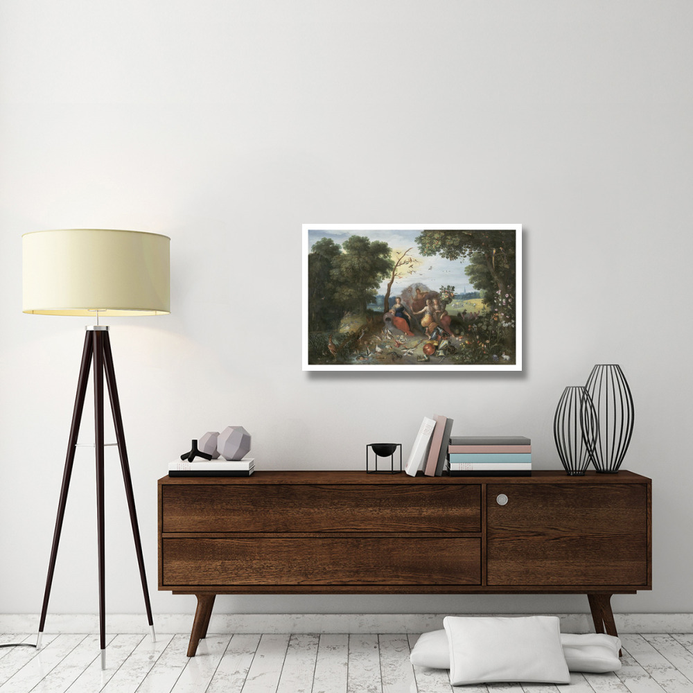 Landscape with Allegories of the Four Elements-Paper Art-38&quotx26"