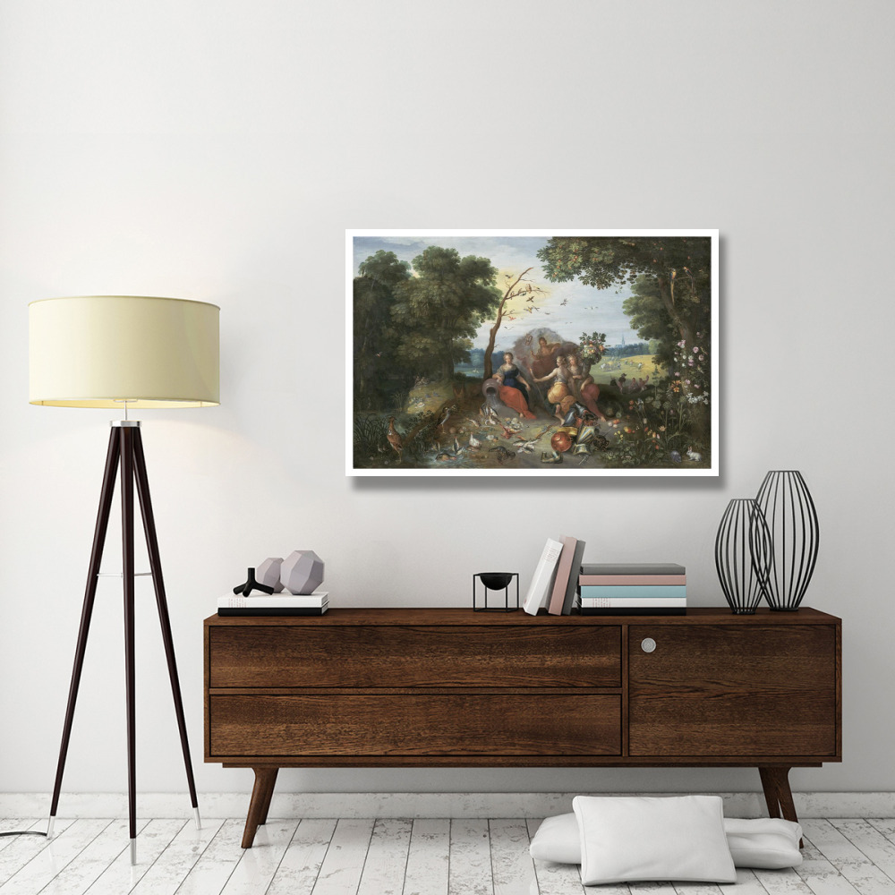 Landscape with Allegories of the Four Elements-Paper Art-50&quotx34"