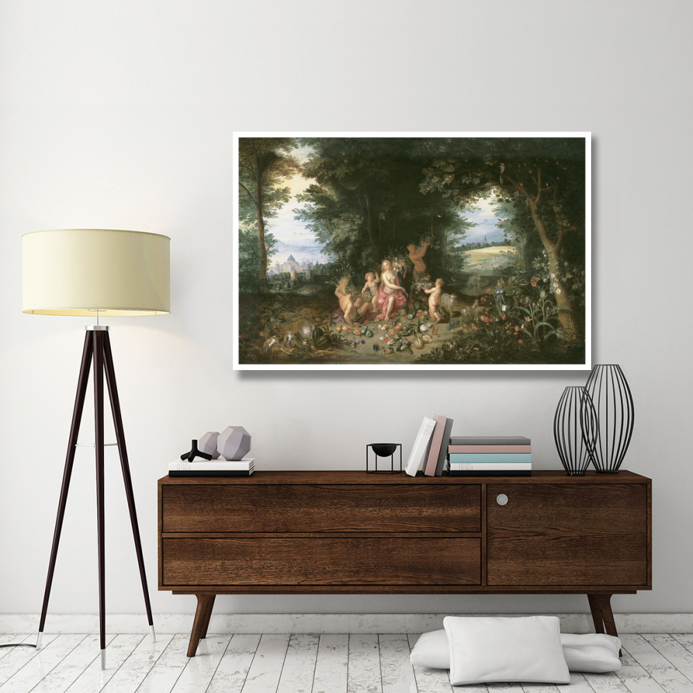 Landscape with Ceres (Allegory of Earth)-Paper Art-62&quotx42"