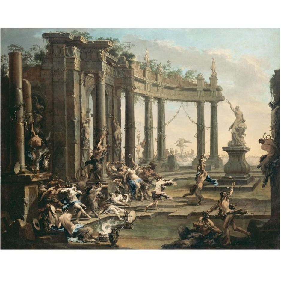 Bacchanale-Paper Art-30&quotx24"