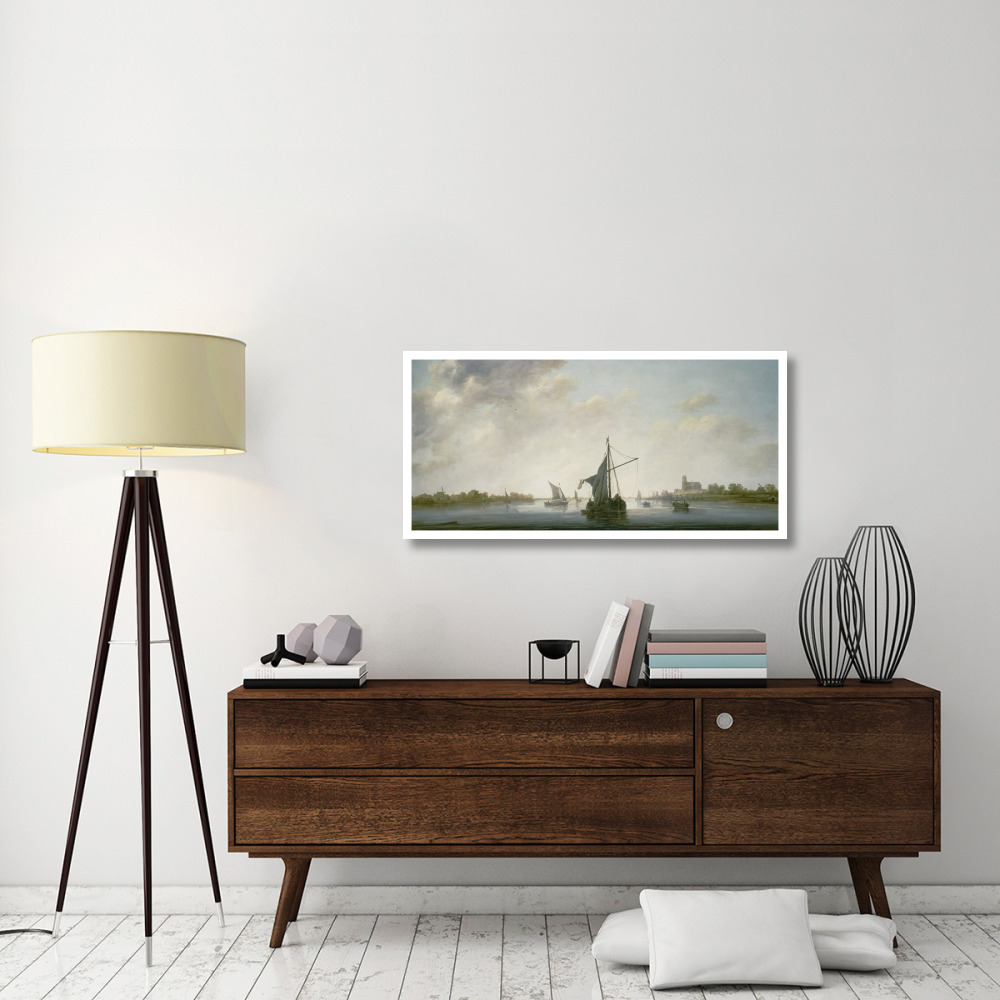 A View of the Maas at Dordrecht-Paper Art-46&quotx23"