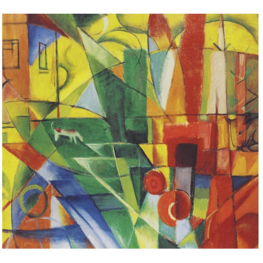 Landscape with House, Dog and Cattle, 1914-Paper Art-18&quotx17"