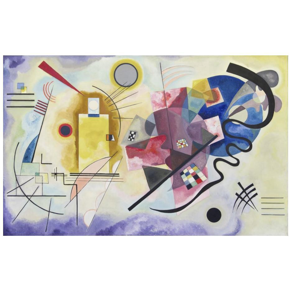 Yellow-Red-Blue, 1925-Paper Art-24&quotx16"