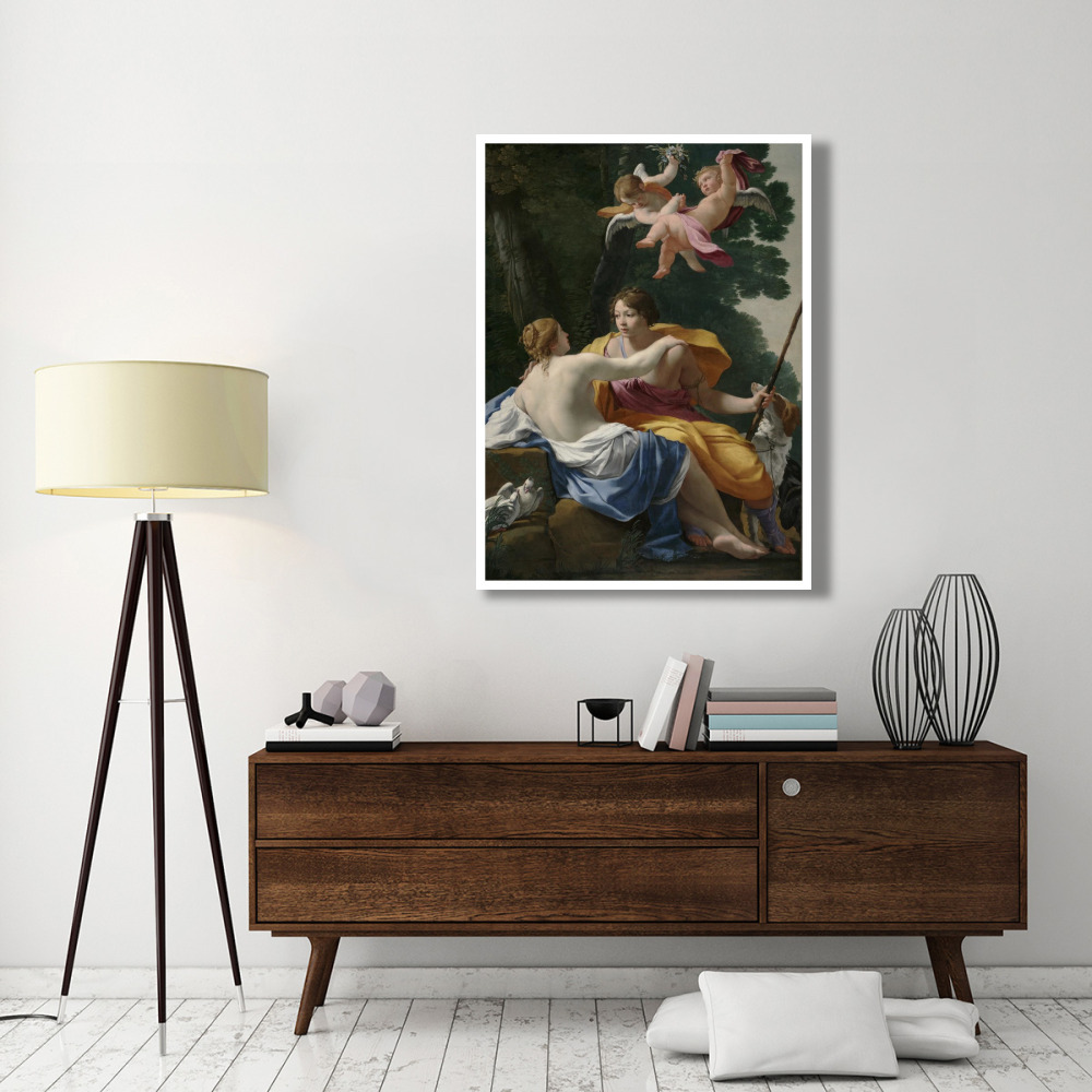 Venus and Adonis-Paper Art-38&quotx50"