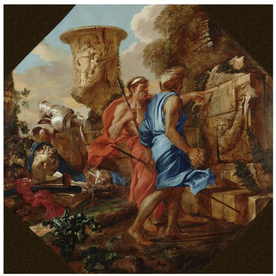 Arcadian Shepherds-Paper Art-32&quotx32"