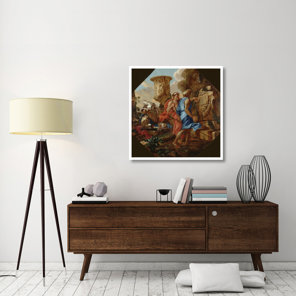 Arcadian Shepherds-Paper Art-38&quotx38"