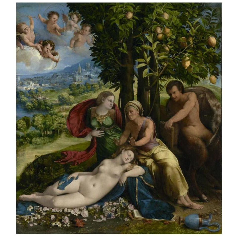 Mythological Scene-Paper Art-29&quotx32"