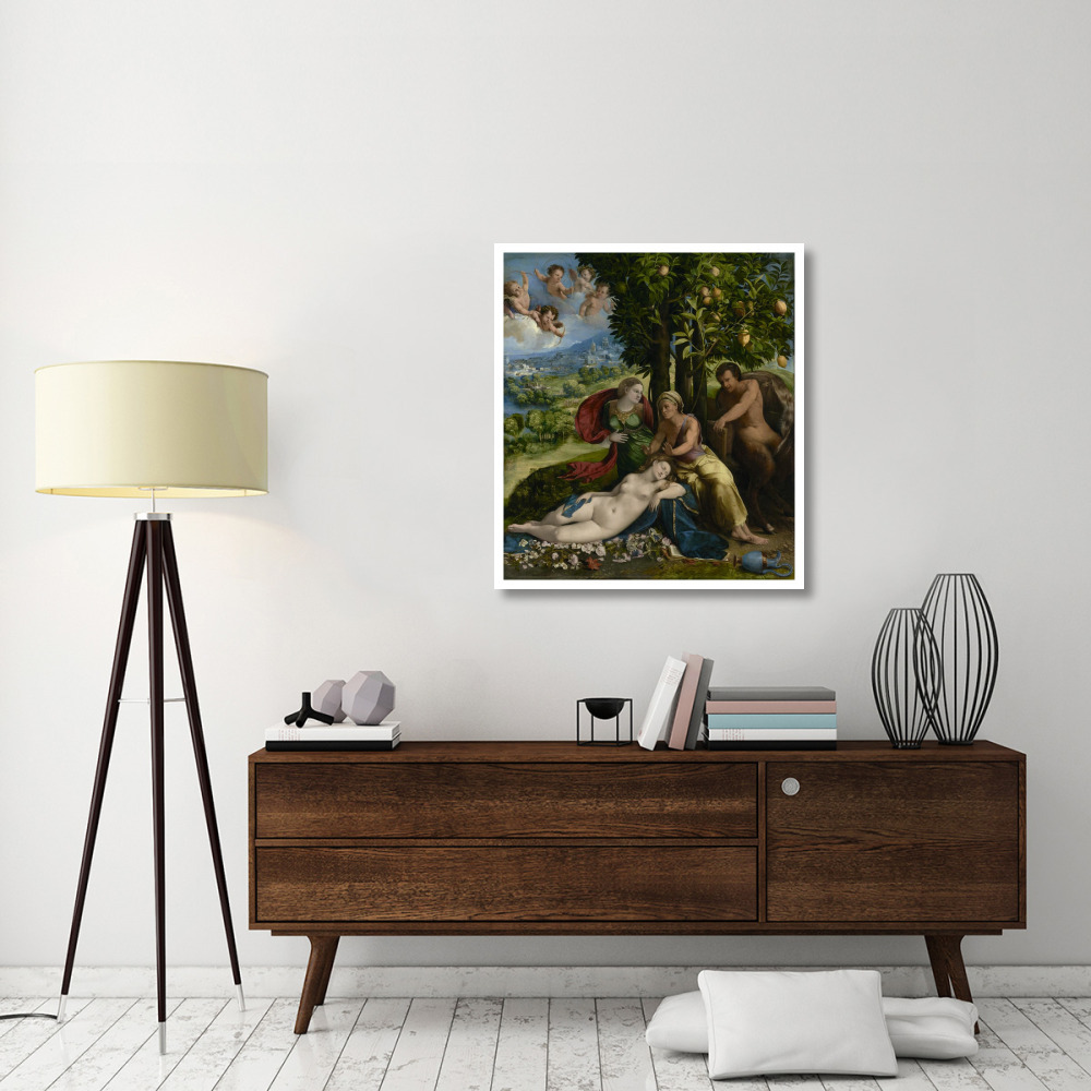Mythological Scene-Paper Art-34&quotx38"