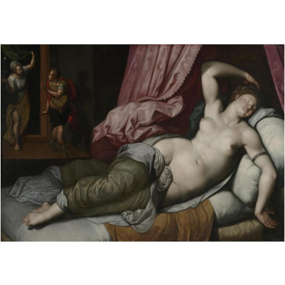 Paris Being Admitted to the Bedchamber of Helen-Paper Art-20&quotx14"