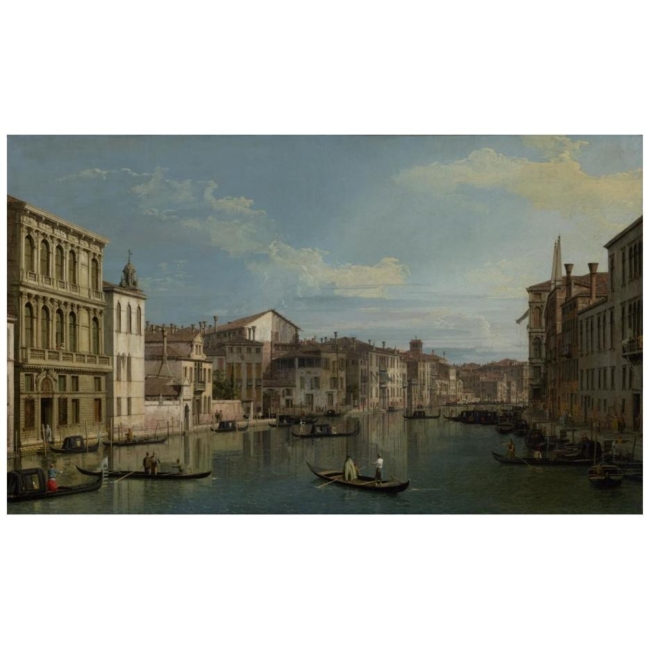 The Grand Canal in Venice from Palazzo Flangini to Campo San Marcuola-Paper Art-24&quotx15"