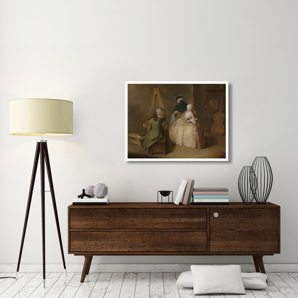 The Painter in His Studio-Paper Art-42&quotx32"
