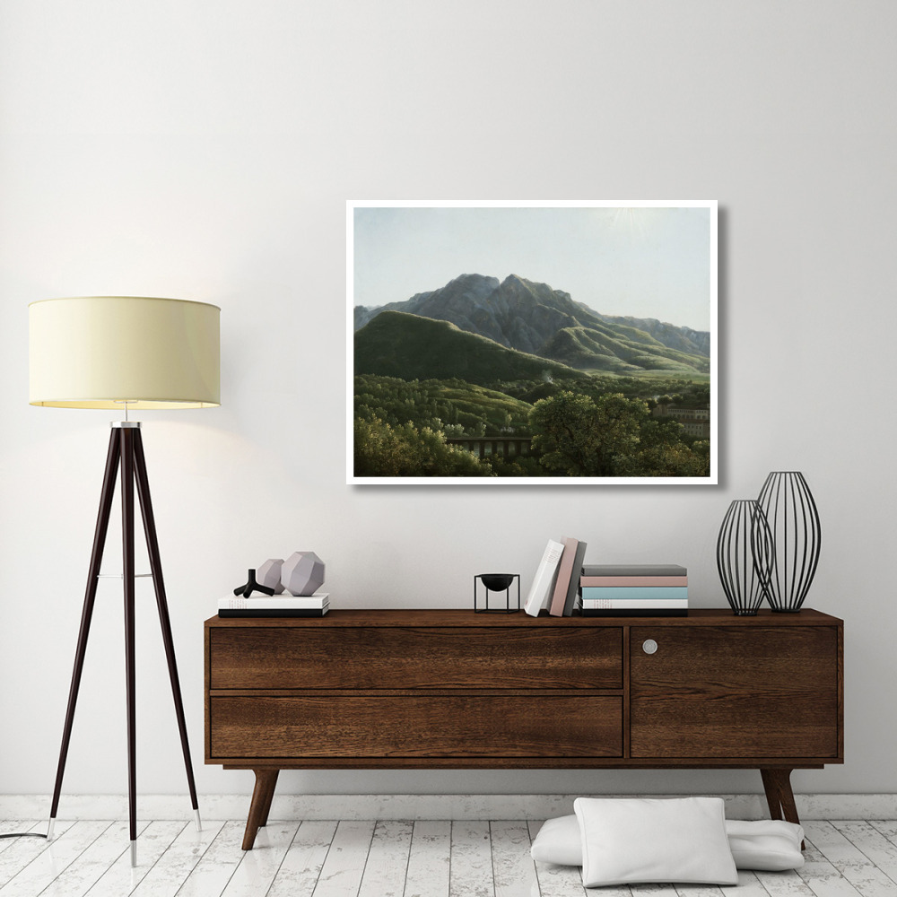 View of the Bridge and Part of the Town of Cava, Kingdom of Naples-Paper Art-50&quotx38"