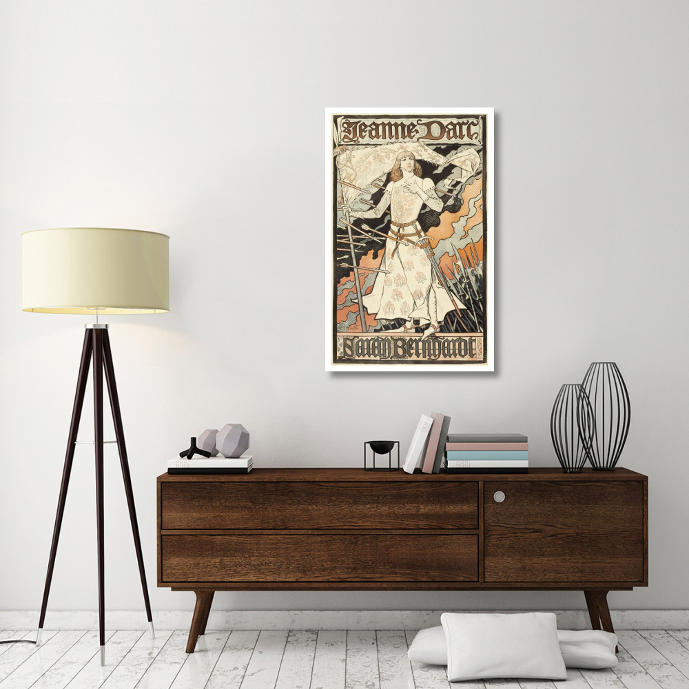 Jeanne d'Arc-Sarah Bernhardt-Paper Art-29&quotx46"